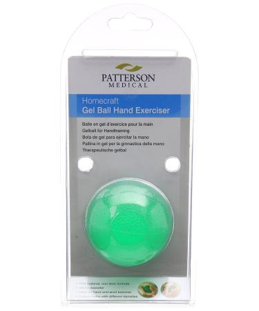 Homecraft Gel Ball Hand Excerciser Conditionin and Strenghtening for Weak Hands Arthritis Post Hand Surgery Easy Squeeze. Medium Resistance Green Green Medium Softness Compact Hand Strengthening Aid Resistance Training Conditioning Strenghtening & Rehabil