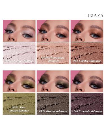 LUXAZA 6PCS Eyeshadow Stick Set - Shimmer & Metallic Cream Pencil Crayon Makeup for Smudge-proof, Waterproof Eye Brightening. Long Lasting Champagne Pink Highlighter Makeup Set - Buy Online on GoSupps.com