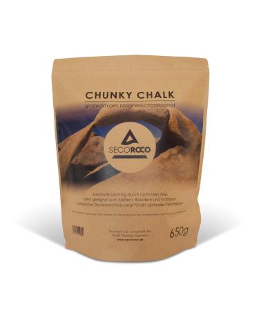 Secoroco Chalk for climbing 650g of fine and coarse -grained chalk powder magnesium carbonate for climbing bouldering and fitness bags with pressure lock - Buy Online on GoSupps.com
