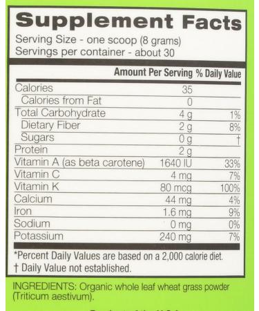 Amazing Grass Wheat Grass Powder: 100% Whole-Leaf Wheat Grass Powder for Energy Detox & Immunity Support Chlorophyll Providing Greens 30 Servings - Buy Online on GoSupps.com