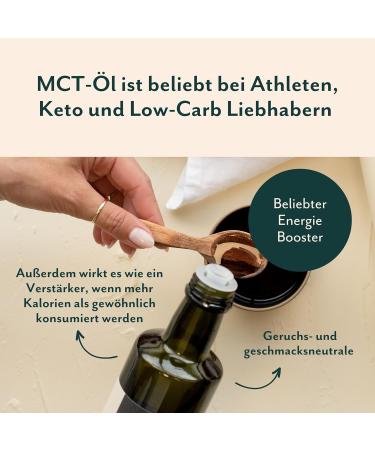 Foodin Organic MCT Oil - 100% Coconut Oil Gluten-Free & Vegan 500ml | Ideal for Ketogenic Diet - Buy Online on GoSupps.com