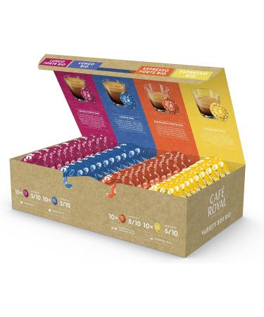 Caf Royal Variety Bio 40 Pads for Professional Nespresso Machine - Intensity divers - UTZ Certified - Buy Online on GoSupps.com