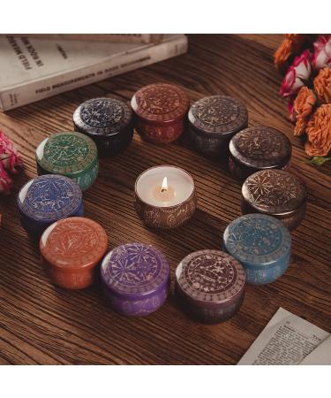 12 Pack Bulk Constellations Scented Candles - 2.5oz 240H - Gifts for Women - Ideal Birthday/Teacher/Hostess/Housewarming Gift - Home Scented Candles for Women - Favors for Friends, Mom - Appreciation/Farewell Gift - Buy Online on GoSupps.com