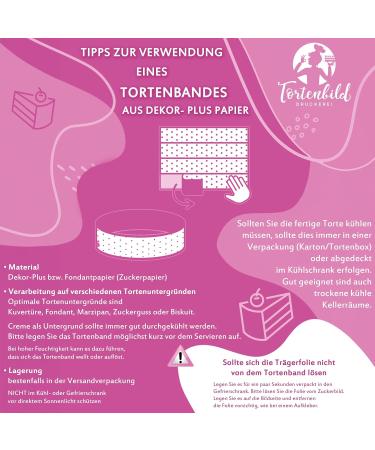 Edible Ladybug Cake Ribbon - 4 Pieces (24cm x 5cm) | Creative Cake Decoration for 30cm Cakes - Buy Online on GoSupps.com