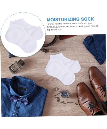 FRCOLOR 3 Pairs of Protective Socks Moisturising Socks with Socks for Women Spa Moisturising Gel Socks Beauty Socks Socks for Feet with Lotion Enriched Socks White Foot - Buy Online on GoSupps.com