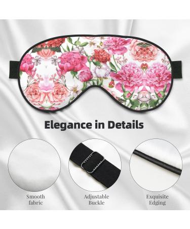 Buy Garden Peony Soft Sleep Eye Mask - Breathable Eye Patch for Travel & Relaxation | Best Comfort for Women - Buy Online on GoSupps.com