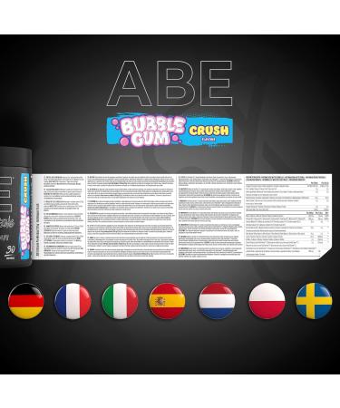 Applied Nutrition ABE Pre Workout Powder - Bubblegum Crush Flavor - 375g (30 Servings) - Buy Online on GoSupps.com