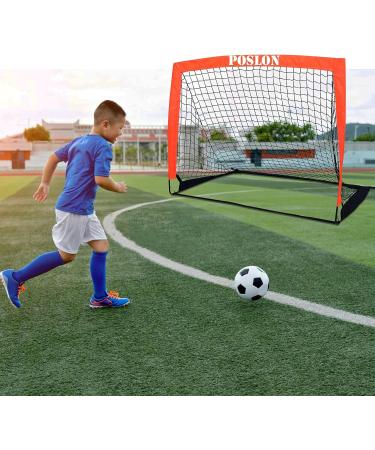 Poslon Kids Soccer Goal Set with Carry Bag - Perfect for Games and Training in Backyard for Kids and Teens - Buy Online on GoSupps.com