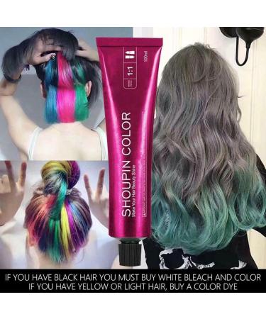 Hair Dye Wax 100ML Colour Hair Cream Natural Hairstyle Washable Hair Wax for Party Cosplay Halloween Christmas (Blue) - Buy Online on GoSupps.com