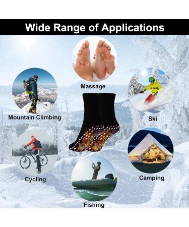Self-Heating Socks - 6 Pairs of Tourmaline Warm Socks for Men & Women | Best Winter Outdoor Skiing Comfort - Buy Online on GoSupps.com