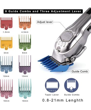 SURKER Mens Hair Clippers - Cordless Professional Haircut Kit with Rechargeable LED Display - Buy Online on GoSupps.com