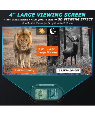 Anyork 1080P Night Vision Binoculars with 4 Viewing Screen - Ideal for Hunting & Surveillance - Buy Online on GoSupps.com