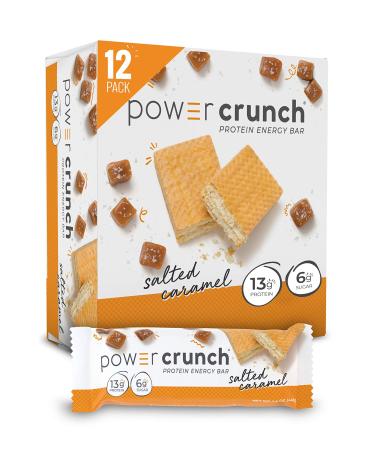 BNRG Power Crunch Protein Energy Bar Original Salted Caramel 12 Bars 1.4 oz (40 g) Each