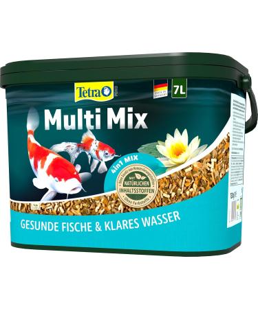 Tetra Pond Multi Mix - Premium Fish Feed for Ponds | 7L | Flake Sticks Gammarus & Wafer - Buy Online on GoSupps.com