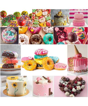 10 Color Oil Based Food Coloring for Chocolate & Candy Melts - Cake Decorating, Baking & Fondant - .35 Fl. Oz Bottles - Buy Online on GoSupps.com
