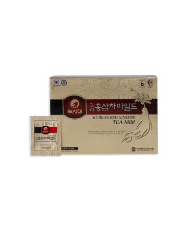 Korean Panax Red Ginseng Tea Box of 50 Bags Improves Blood Circulation Intellectual Performances and Memory stimulates Energy