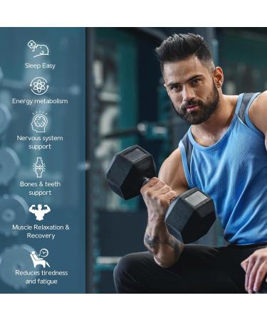 HBOOX Magnesium Glycinate Chelated Supplement 60 Capsules High Absorption Formula for Stress Relief Blood Pressure Support - Buy Online on GoSupps.com