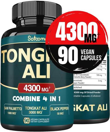 Satoomi Tongkat Ali For Men 4300 mg - 90 Vegan Capsules