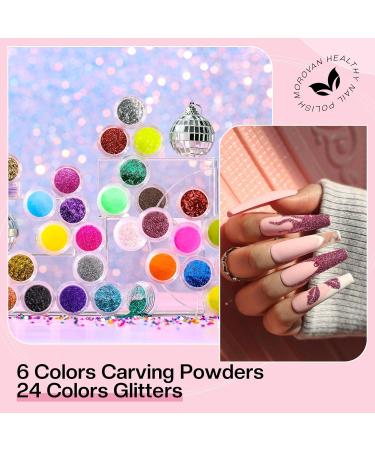 Morovan Acrylic Nail Kit for Beginners | Professional Glitter Acrylic Set & Extensions Starter Kit - Buy Online on GoSupps.com