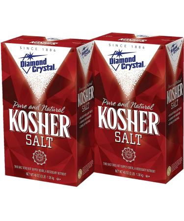 Kosher Salt - Pure and Natural, 3 Pound Box - 2-Pack