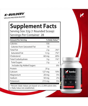 Shop Kenko Essentials K-Builder Vegan Protein Blend (Vanilla) - Best International Shipping & Quality Nutrition - Buy Online on GoSupps.com