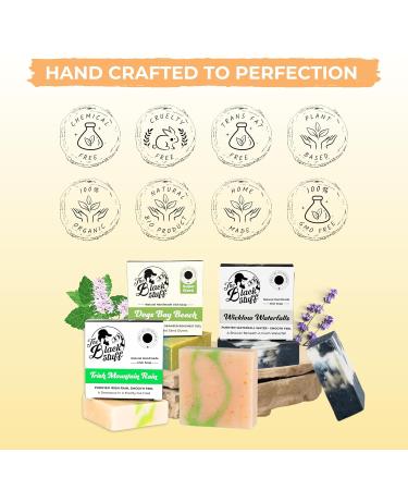 Buy Handmade All-Natural Bar Soap for Men | Cold Process Organic Ingredients Essential Oils | Daily Use - Wicklow Waterfall Irish Rain Mountain Dogs Bay Beach - Buy Online on GoSupps.com