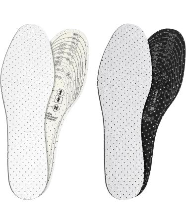 Buy WLLHYF 2 Pairs Ultra-Soft Breathable Shoe Insoles - Cut-to-Size Comfort Inserts for Men Women & Children - White & Gray - Buy Online on GoSupps.com