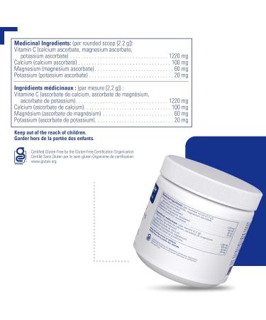 Pure Encapsulations - Buffered Ascorbic Acid - Hypoallergenic Vitamin C Supplement for Sensitive Individuals - 227 Grams Powder - Buy Online on GoSupps.com