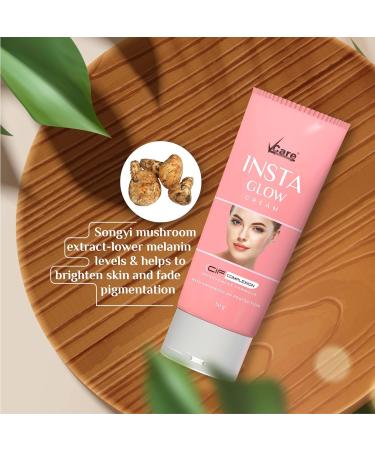 VCare Insta Glow Cream with Enhanced UV Protection for Brighter Skin 50 grams - Buy Online on GoSupps.com