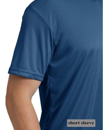 TACVASEN Men's UV Protection T-Shirt | UPF 50+ Short Sleeve Sun Tee | 3XL Indigo - International Shipping Available - Buy Online on GoSupps.com