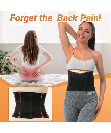 RAKZU Breathable Back Brace Lumbar Support Belt | Size Medium | Pain Relief for Women Men - Herniated Disc, Sciatica, Heavy Lifting - Dual Adjustable Straps - Buy Online on GoSupps.com