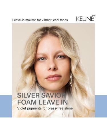 Keune Care Silver Savior Foam Treatment Toning & Moisturizing Leave-In Mousse for Blonde & Grey Hair 6.9 Fl Oz - Buy Online on GoSupps.com