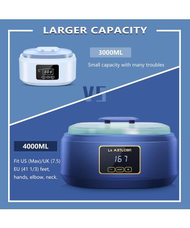 La Metlcion Parafin Wax Machine with Peach Wax - 8 Refills, 4L Paraffin Wax Bath for Hand and Feet. Moisturizing, Hydrating, and Arthritis Relief - Buy Online on GoSupps.com