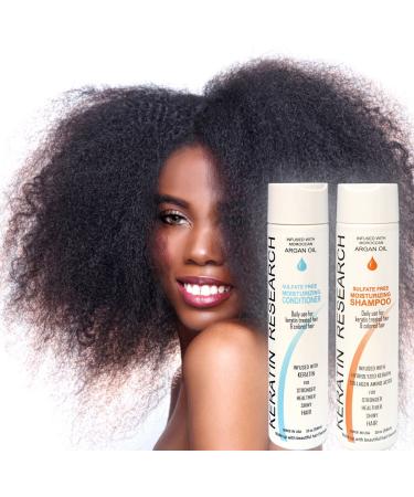 Argan Oil Shampoo & Conditioner Set | Sulfate-Free Color Safe Hair Care for All Types | 10oz x4 Value Set - Buy Online on GoSupps.com