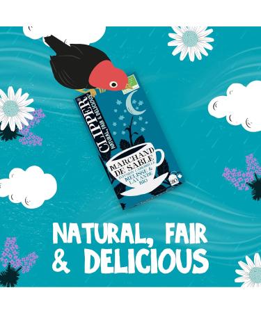 CLIPPER - Organic Infusion - Sandmerchant - Chamomile Lavender and Lemon Balm - 20 Organic Infusion Sachets - Pack of 1 - Buy Online on GoSupps.com