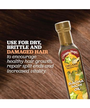 Sacha Inchi Oil - Organic Cold Pressed Superfood for Hair - 8.5oz by Amazon Therapeutic Laboratories - Buy Online on GoSupps.com