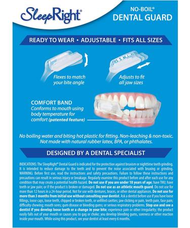 SleepRight Select-Comfort Dental Guard - New Version for Teeth Grinding Prevention - Buy Online on GoSupps.com