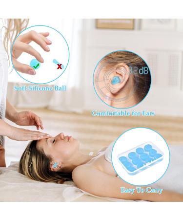 Buy 6 Pairs Silicone Earplugs - Waterproof Reusable | Noise Suppression for Sleeping Swimming & Hearing Protection for Adults & Kids - Buy Online on GoSupps.com