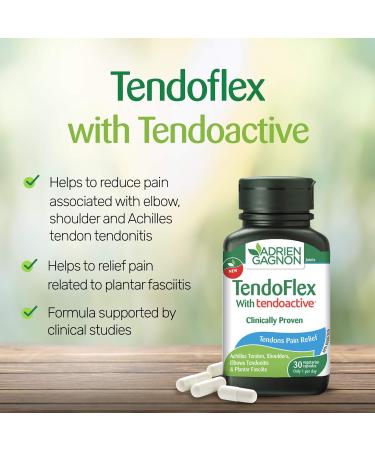 Adrien Gagnon - TendoFlex for Tendons Pain Relief 30 Veggie Capsules - Buy Online on GoSupps.com