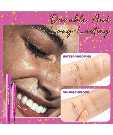  Ancsttu Waterproof Face Stain Pen 2.8ml Waterproof Dot Stamp Pen | Sweatproof Dual Ended Daily Makeup for Women - Buy Online on GoSupps.com