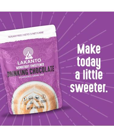 Lakanto Drinking Chocolate with Monk Fruit - 10 oz | Sugar-Free Delight - Buy Online on GoSupps.com