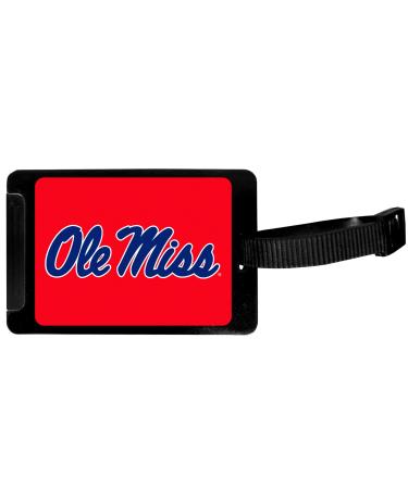 Siskiyou Sports NCAA Mississippi Ole Miss Rebels Luggage Tag, Black, 3.25"