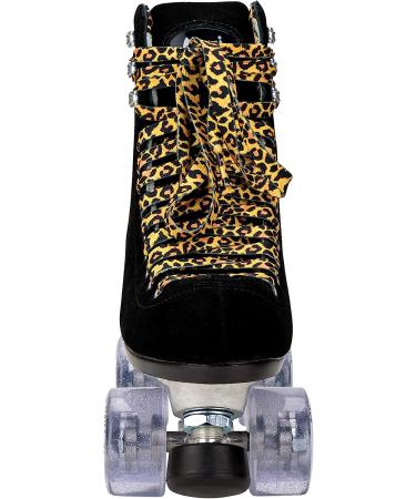 Moxi Panther Roller Skates - Stylish Black Suede Womens Skates | Size 7 - Buy Online on GoSupps.com