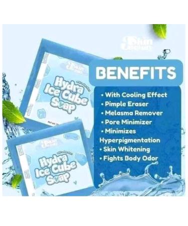 J Skin Beauty HYDRA ICE CUBE Soap - 3 Bars (70g Each) | Nourishing Moisturizing & Refreshing - International Shipping Available - Buy Online on GoSupps.com