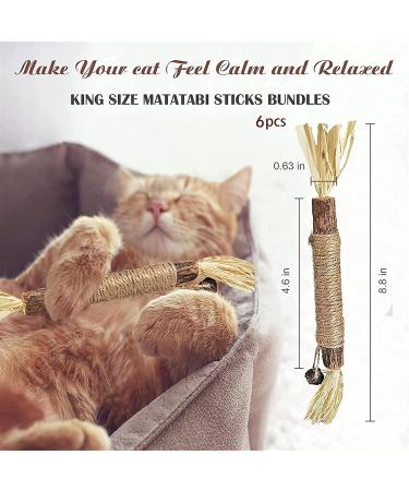 Organic Cat Mint Sticks - 6PCS Dental Toys for Cats | Chew & Clean Cat Sticks | Kaust Sticks for Healthy Teeth - Buy Online on GoSupps.com