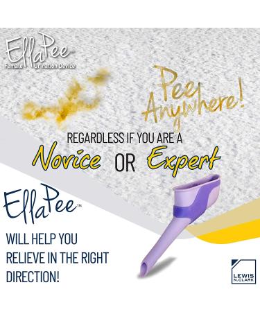 EllaPee Women's Urinal Funnel - Medical Grade Silicone, Reusable Female Urination Device for Camping, Hiking & Outdoor Activities - Stand to Pee with Ease (Purple) - Buy Online on GoSupps.com