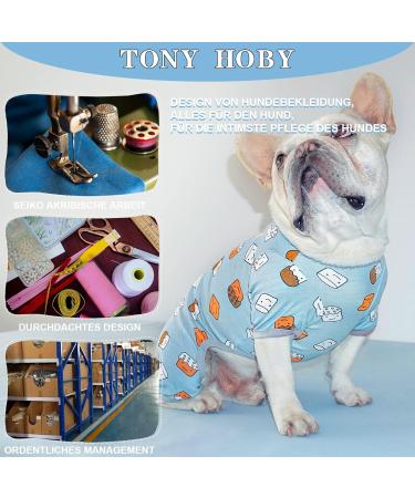 Tony Hoby Dog Suit - Cute Blue Cupcake Overall for Small to Medium Dogs | 4-Leg Pet Bed Suit (XS) - Buy Online on GoSupps.com