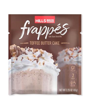 Hills Bros. Frapp s Toffee Butter Cake Drink Mix 12 Count (2.3 oz Packets) Gluten Free Kosher Certified Easy to Make Rich and Delectable