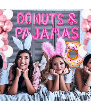 LaVenty Donuts & Pajamas Decoration Donuts &Â Pajamas Balloons PajamasÂ Party Decoration Slumber Party Decoration GirlsÂ Night Decoration Pink - Buy Online on GoSupps.com