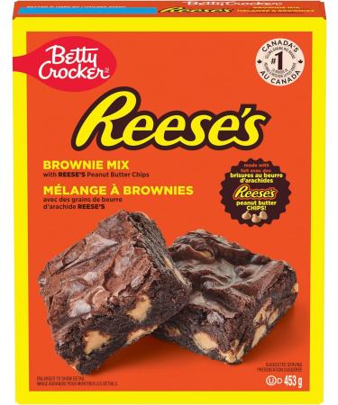 Betty Crocker Reese's Peanut Butter Chocolate Fudge Candy Brownie Mix Made with Reese's Peanut Butter Chips 453 Grams Package of Brownie Mix Baking Mix Tastes Like Homemade Easy To Bake - Buy Online on GoSupps.com